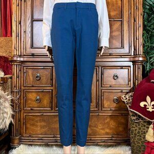 NWOT Amazon Essentials Teal Bi-Stretch Cotton Mid Rise Tapered Ankle Pant